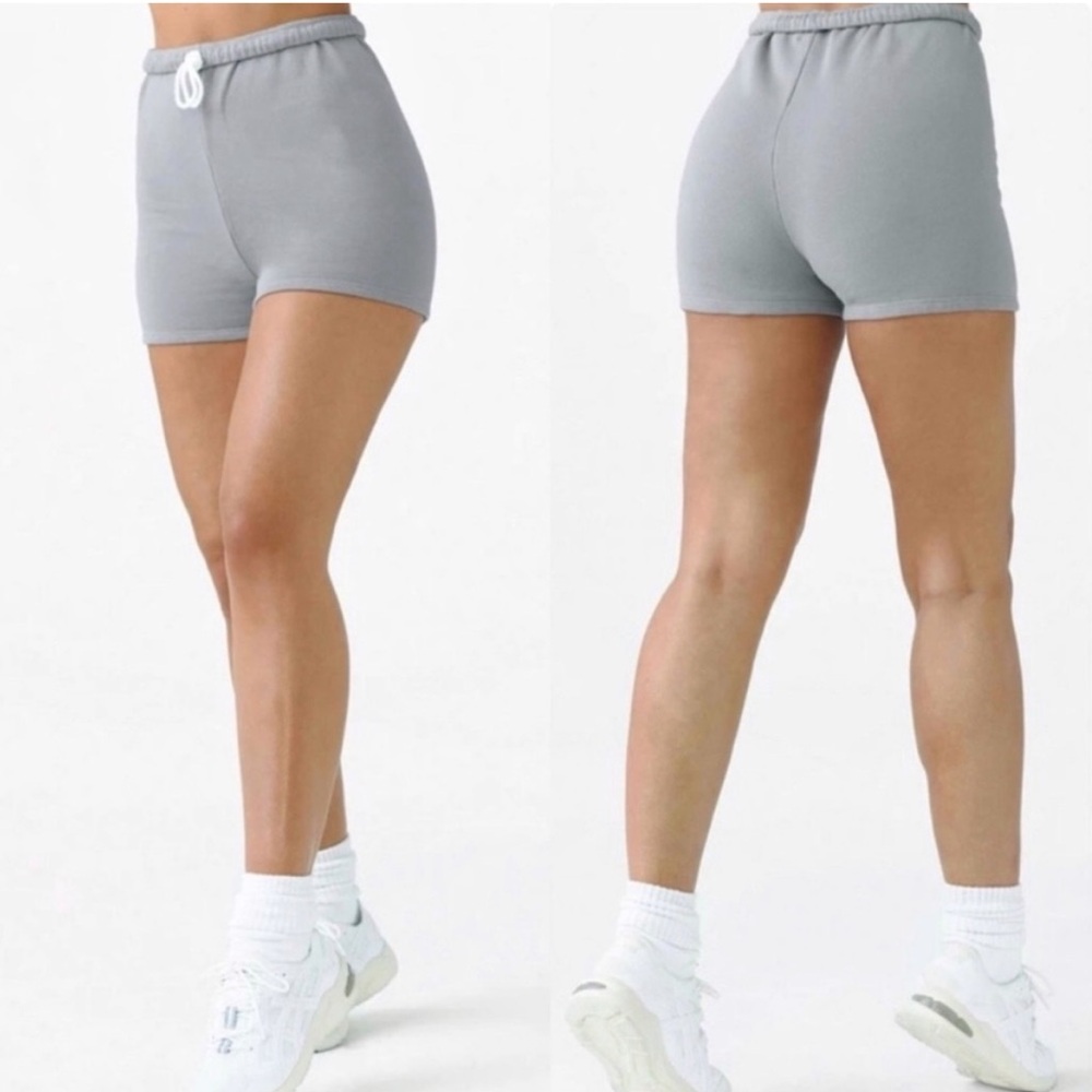 JOAH BROWN Fitted Sweat Short High Waist Sz S/M NWT $108